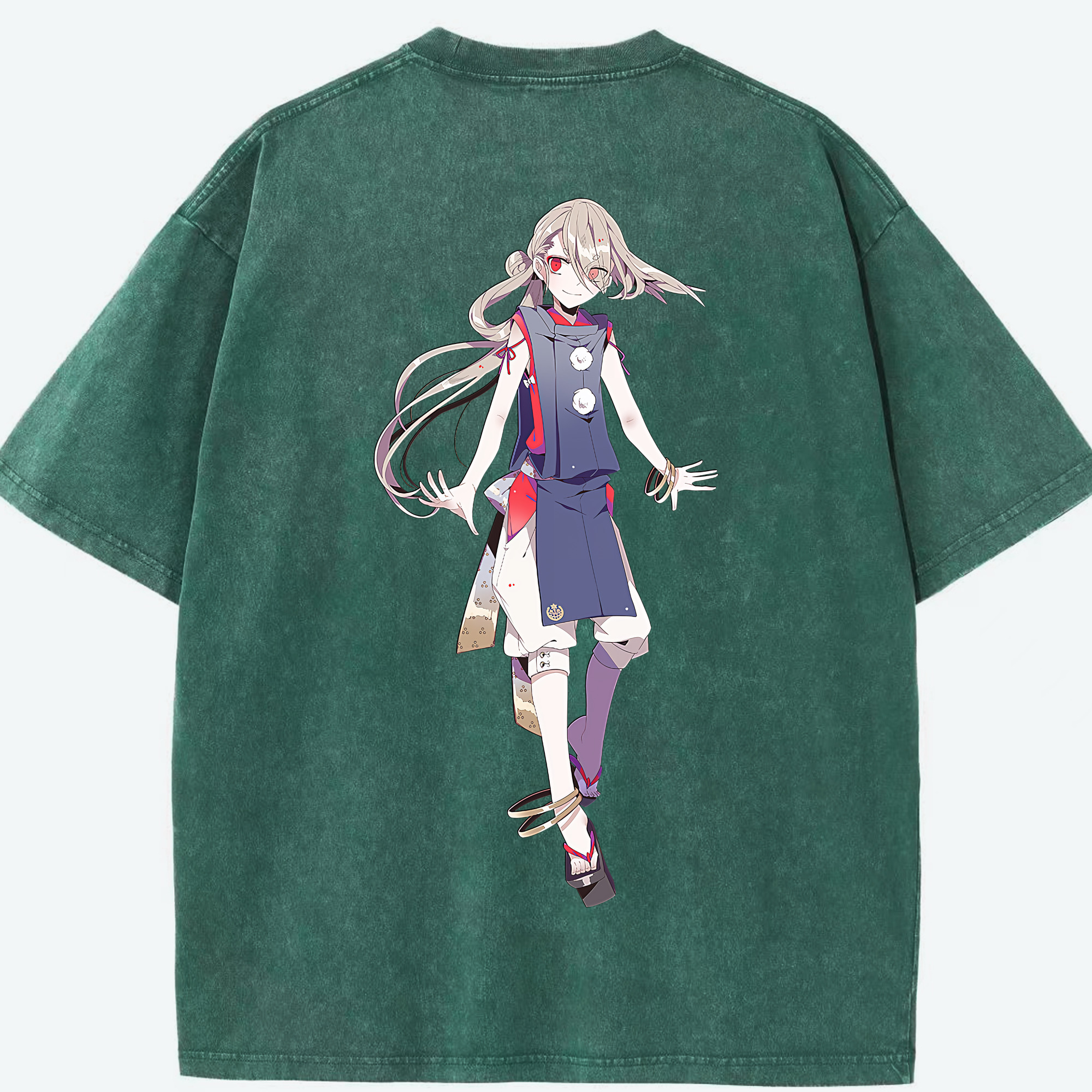 （画像用） 刀剣乱舞 Touken Ranbu 綿100% ヴィンテージ風 半袖Tシャツ（背面プリント）